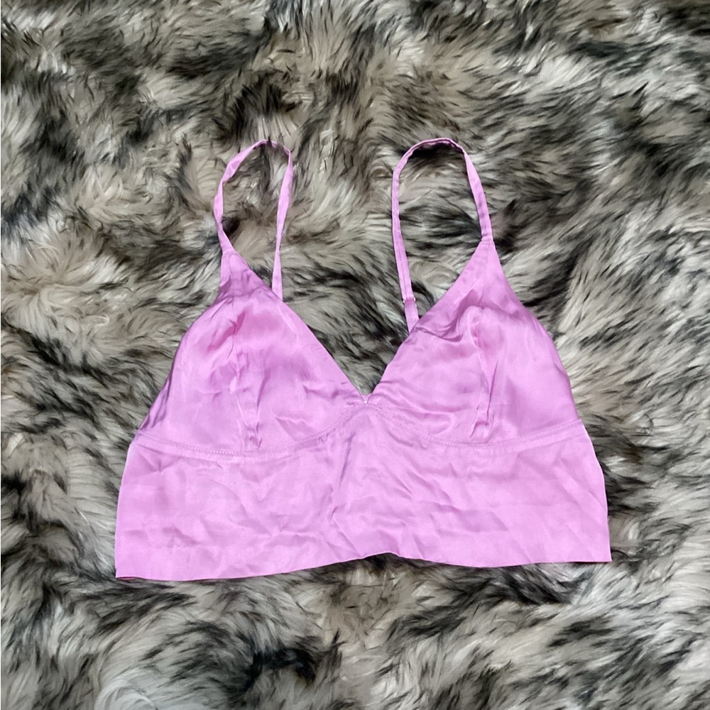 aerie Women's Pink Bralette size large, NWT